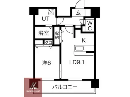SWISS梅田東(1LDK/11階)の間取り写真