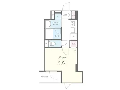 YHT押上(1K/3階)の間取り写真