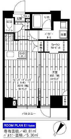 ステージファースト東大前(1LDK/8階)の間取り写真