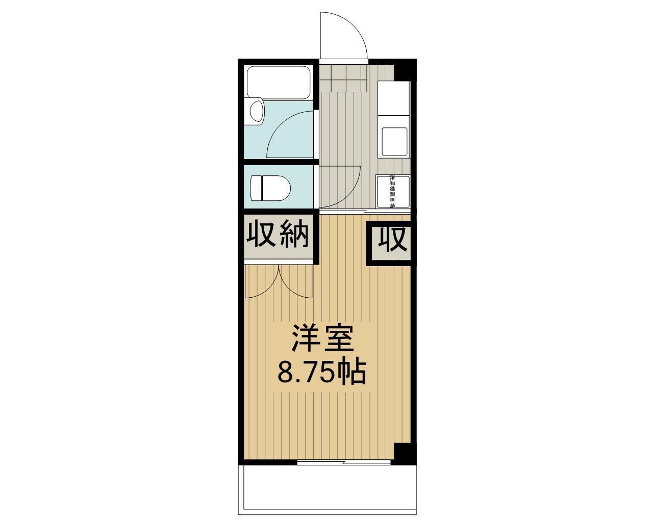 MKハイツ(1K/1階)の間取り写真