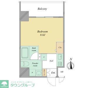 ALATO白壁(1K/3階)の間取り写真