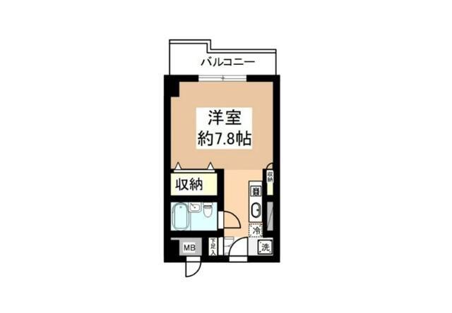 シティフォーラム新小平(ワンルーム/2階)の間取り写真