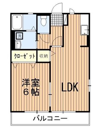 カーサブリランテ(1LDK/1階)の間取り写真
