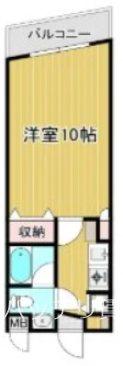 OAKVILLAHAKATARESIDENCE(1K/4階)の間取り写真