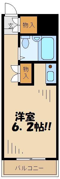 ザ・エンパイア(1K/1階)の間取り写真
