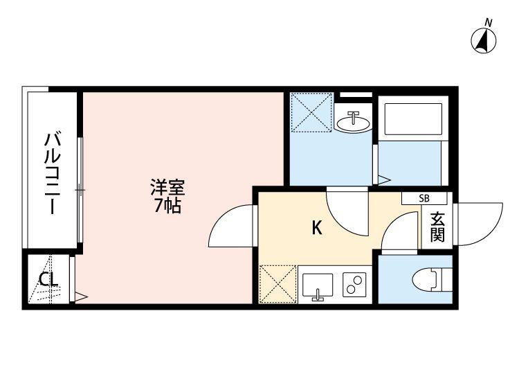ロイヤルレジデンス(1K/3階)の間取り写真