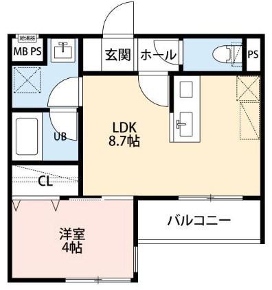 リーブルファイン葛飾小菅(1LDK/2階)の間取り写真