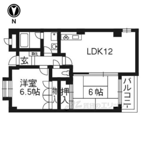 ハウスローゼンガーデン(2LDK/3階)の間取り写真