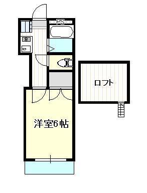 フェニーチェ(1K/2階)の間取り写真