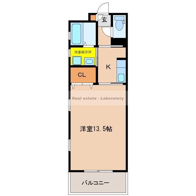 EXESS(1K/5階)の間取り写真
