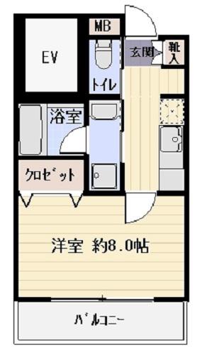フジヨシ文京千石(1K/4階)の間取り写真