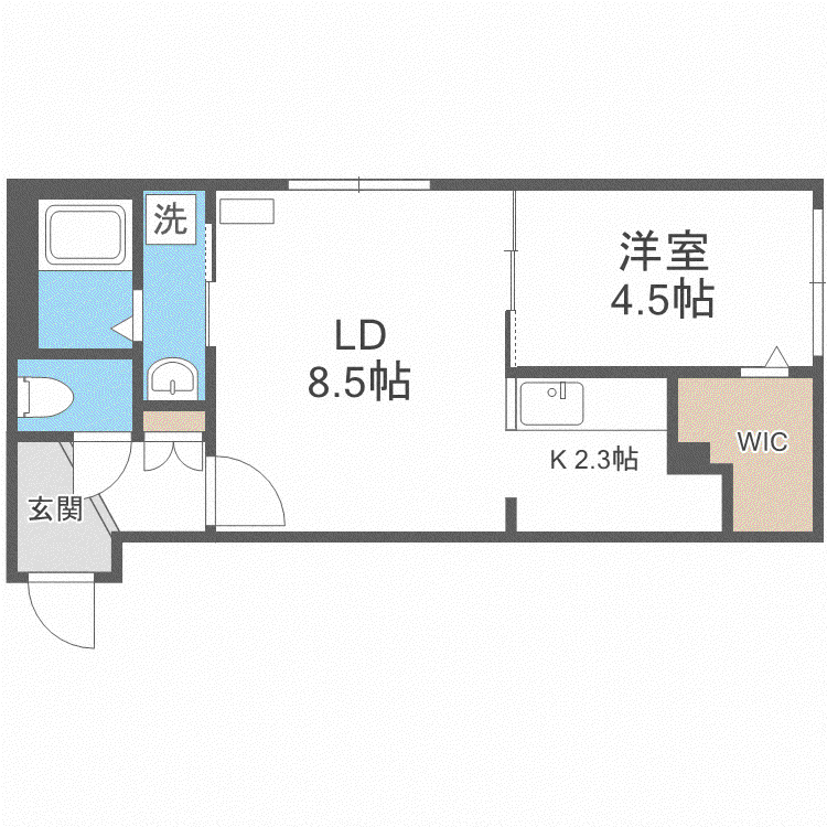 FORO ROMANO南郷(1LDK/3階)の間取り写真