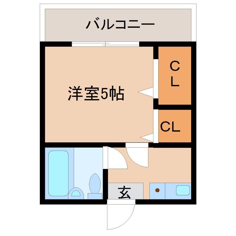 ロジェマンション(1K/3階)の間取り写真