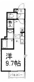シャーメゾン赤羽(ワンルーム/1階)の間取り写真