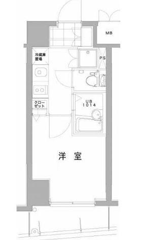 VERONA大井南 LUSSOGRANDE(1K/11階)の間取り写真