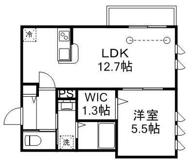 MITAKA STYLE I(1LDK/1階)の間取り写真