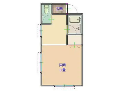 ファミーユ・オガワ(1K/3階)の間取り写真