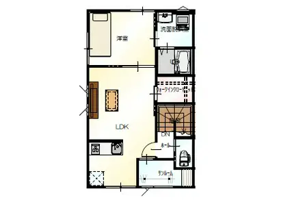 リヴィエールS(1LDK/2階)の間取り写真