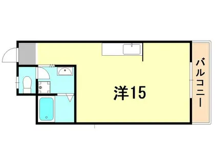 日星マンション(ワンルーム/4階)の間取り写真