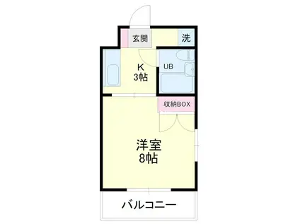 アパルトーノイン(1K/2階)の間取り写真