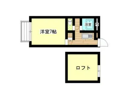 ラミアカーサ(1K/1階)の間取り写真