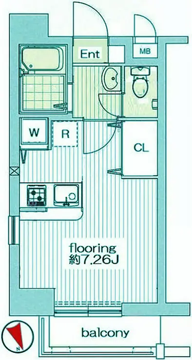 グランヴァン大井町II 7階階 間取り