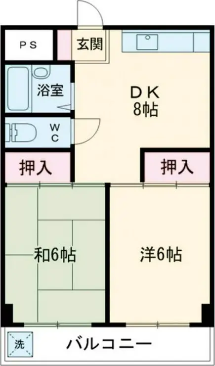 東洋コーポ 3階階 間取り