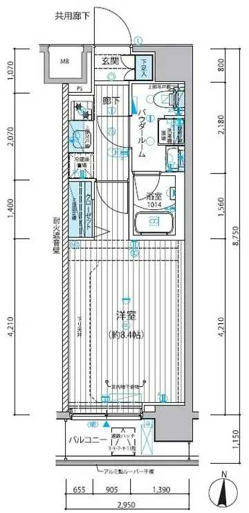 メインステージ錦糸町VIII 7階階 間取り