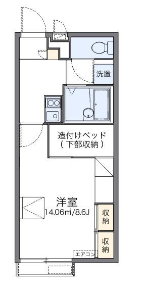 レオパレス辻九第三(1K/2階)の間取り写真