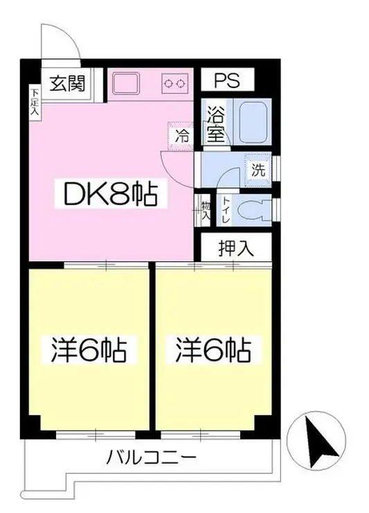 ハイム・ペルレ 3階階 間取り