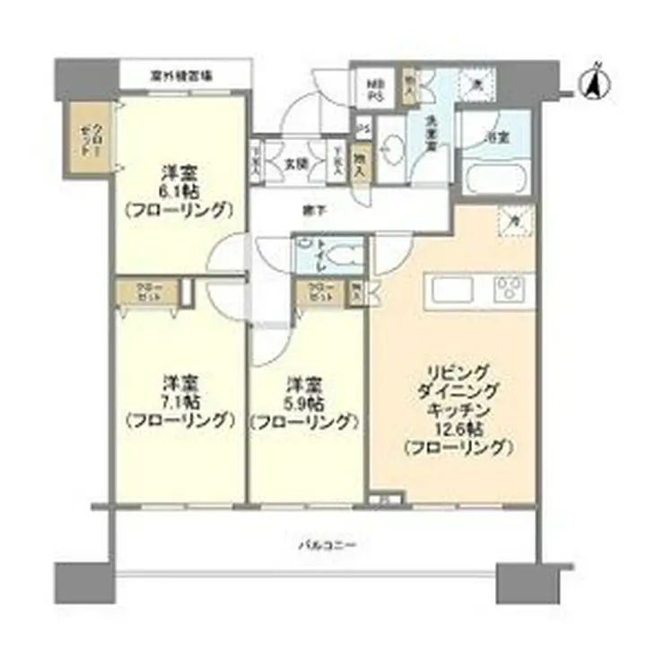 HF白金高輪レジデンス 9階階 間取り