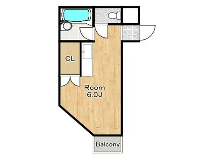 アーバニティタウン(ワンルーム/4階)の間取り写真