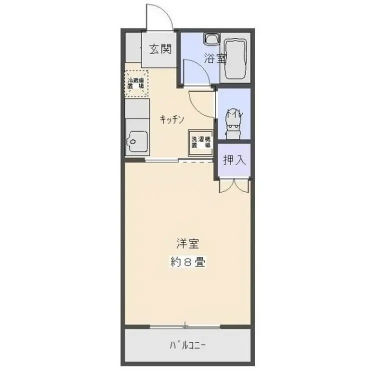 IJハウス観音 1階階 間取り