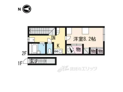 レオパレスTUKASA(1K/2階)の間取り写真
