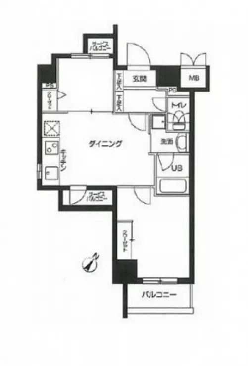 カスタリア用賀 4階階 間取り