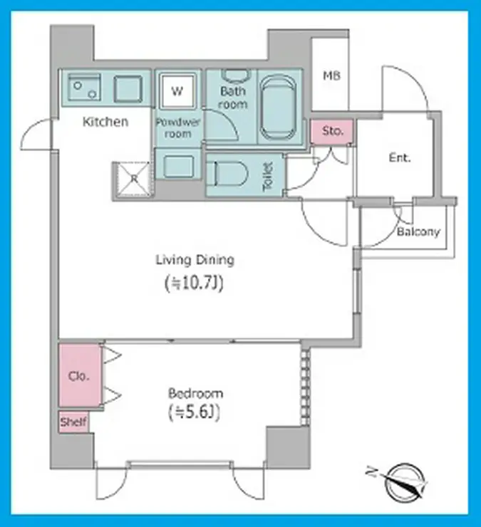 レジディア文京千石 4階階 間取り