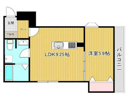 リーブルファイン大宮天沼町(1LDK/2階)の間取り写真
