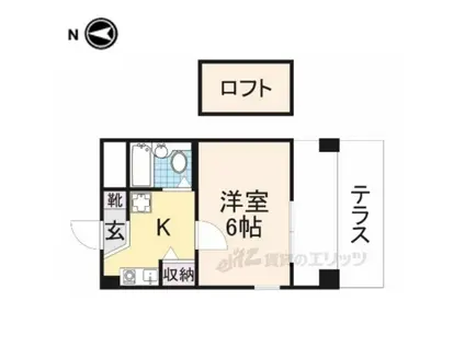 シティパレスJR郡山駅前P2(1K/2階)の間取り写真