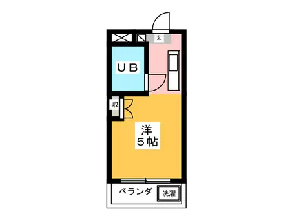 第3エコーマンション(ワンルーム/4階)の間取り写真