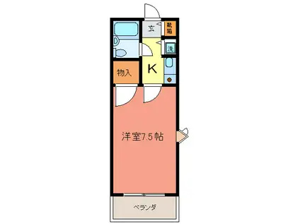 センチュリーショウエイI(1K/3階)の間取り写真