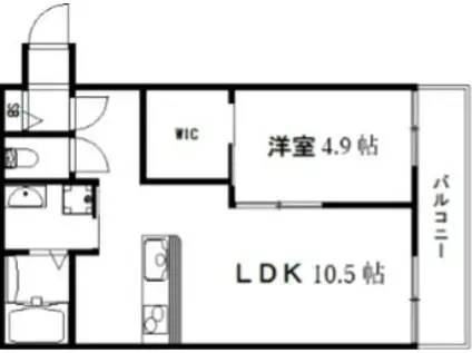 PRIVATE RESIDENCE HIRO(1LDK/1階)の間取り写真