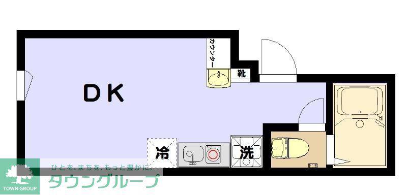 アールヒルズ日本橋(ワンルーム/3階)の間取り写真