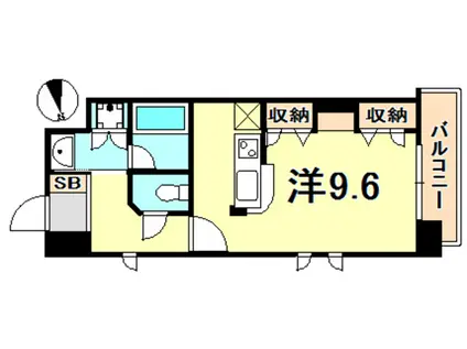 KAISEI新神戸第2ウエスト(ワンルーム/7階)の間取り写真