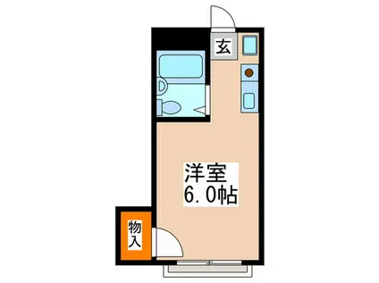 パル井上(ワンルーム/2階)の間取り写真