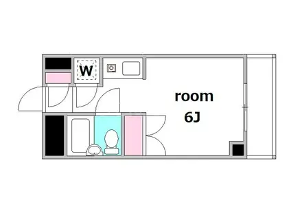 リンデンバウム(ワンルーム/1階)の間取り写真