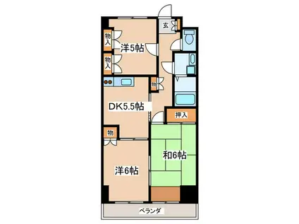 ハイツフェニックス(3DK/3階)の間取り写真