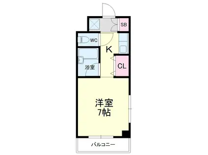 マ・メゾン中島II(1K/3階)の間取り写真