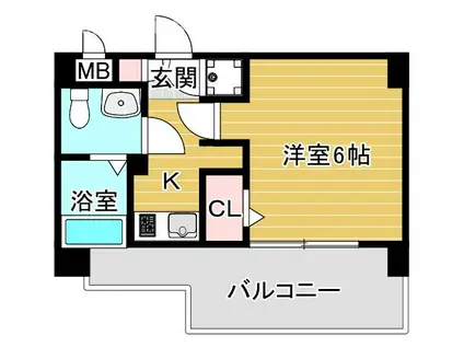 エスリード桜ノ宮レジデンス(1K/10階)の間取り写真