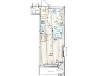 セルカディア神井台(1K/2階)の間取り写真