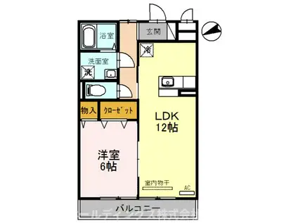 フェアリーシャンテ(1LDK/1階)の間取り写真
